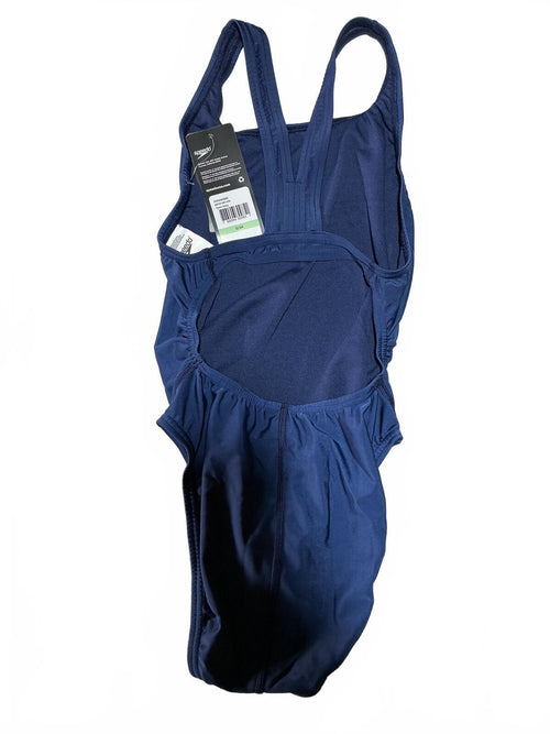*NEW* Speedo Team Navy Women's One Piece Swimsuit Size 8/34