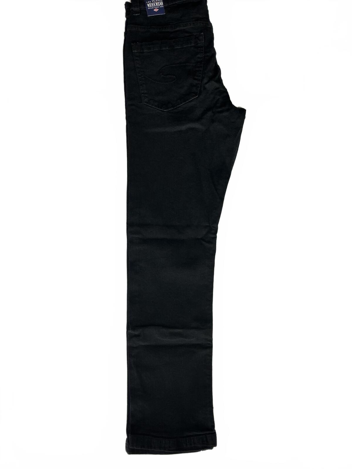 Lee Cooper Long Leg Workwear Black Jeans 34/33 Classic Fit Durable Denim Pants
