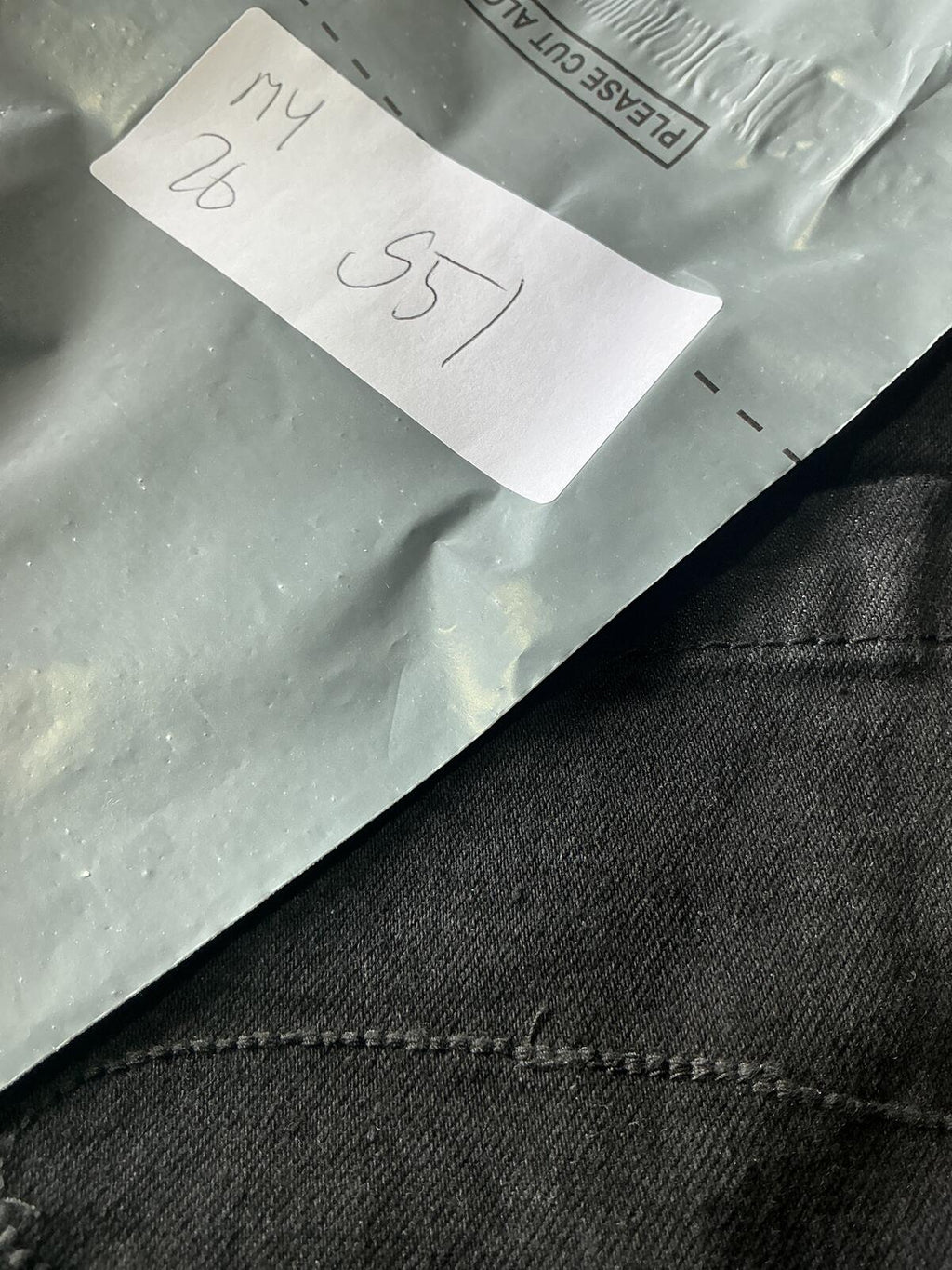 Lee Cooper Long Leg Workwear Black Jeans 34/33 Classic Fit Durable Denim Pants