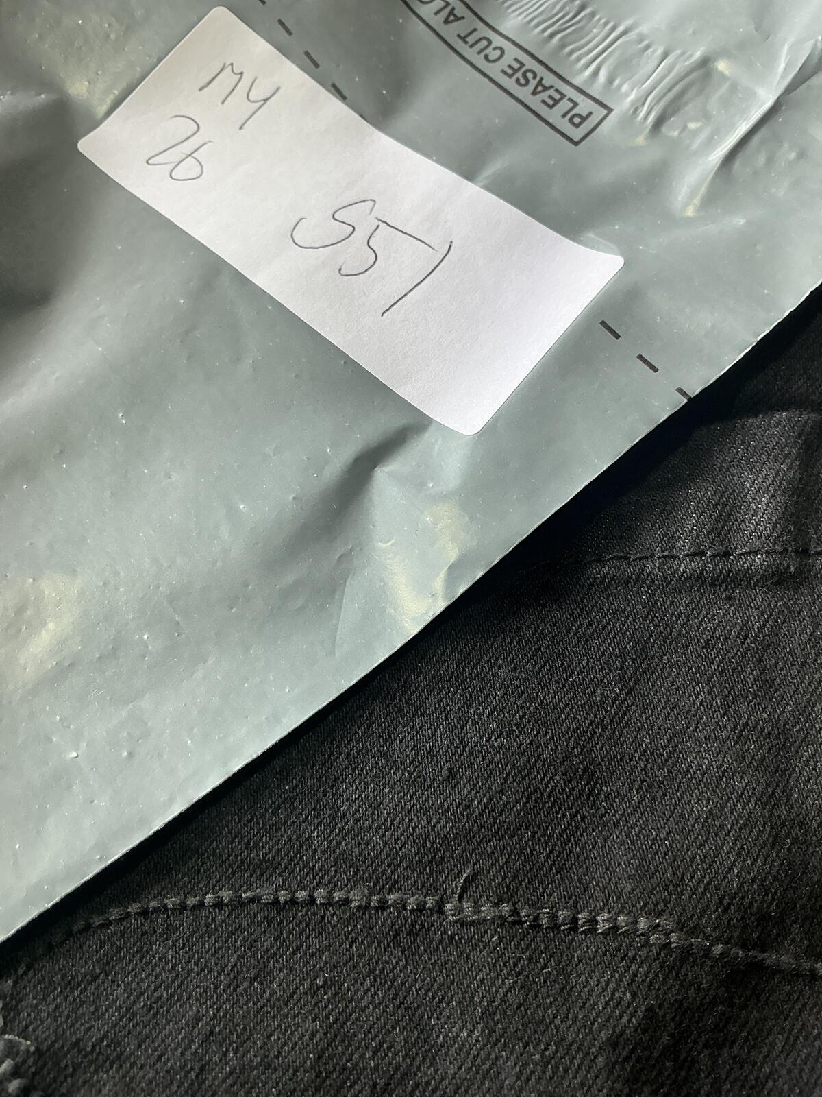 Lee Cooper Long Leg Workwear Black Jeans 34/33 Classic Fit Durable Denim Pants