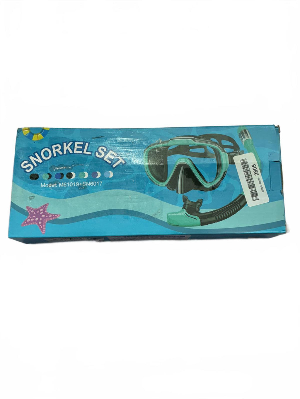 Lealinga Adult Snorkel Set with Mask and Tube - One Size