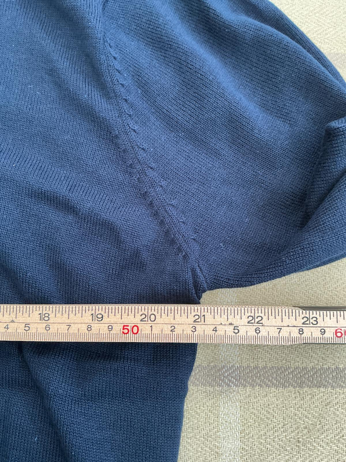 Men's Navy Blue Quarter Zip Sweater Size Regular M