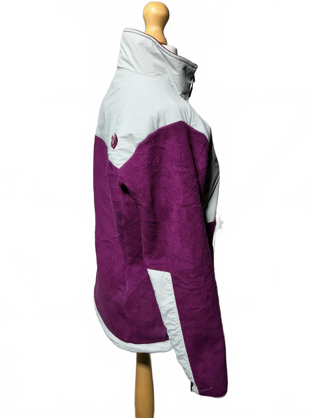 The North Face Women's Fleece Jacket Purple and White