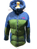 The North Face Women's Puffer Jacket Hooded Insulated Blue Green Very Good
