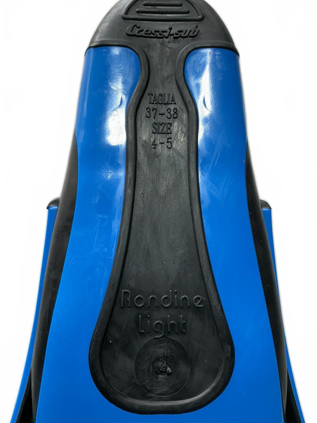 Cressi-Sub Rondine Light Swim Fins Size 37-38 / UK 4-5 Blue and Black
