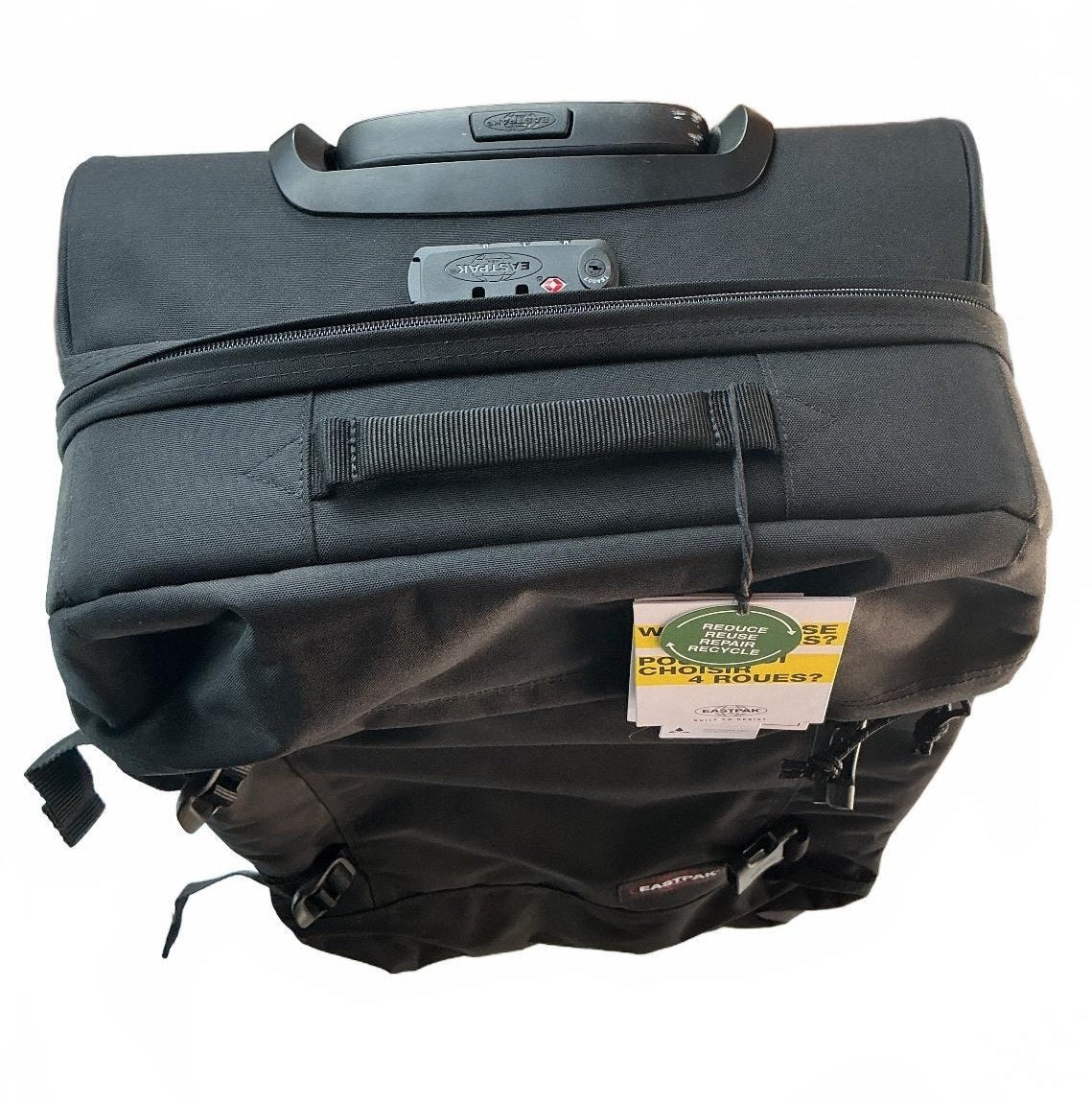 Eastpak Trans4 M 68L Unisex Black Travel Trolley Suitcase with 4 Wheels