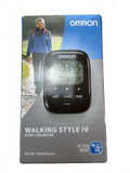 Omron Walking Style IV Step Counter Unisex Black Advanced Health Tracker