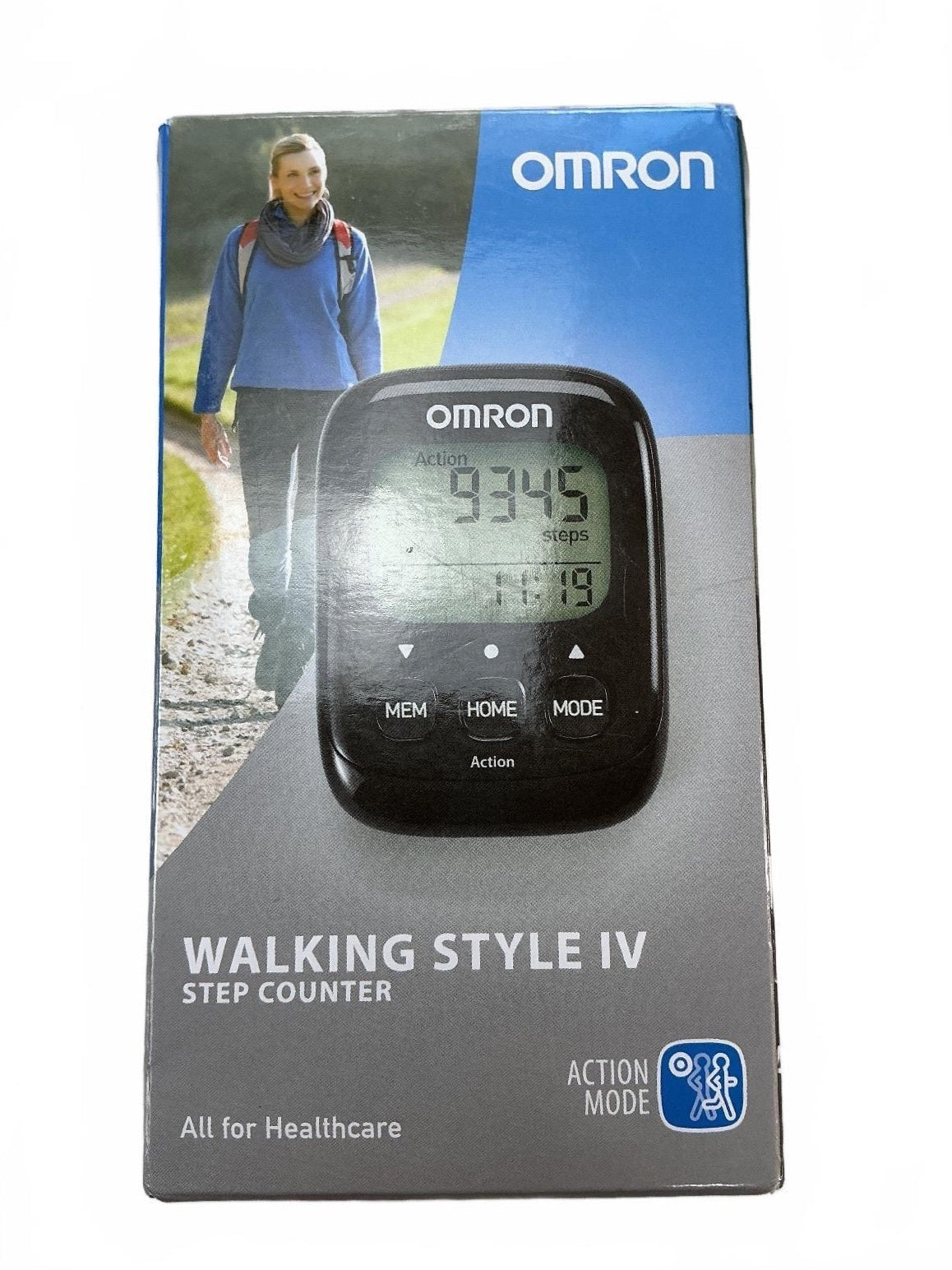 Omron Walking Style IV Step Counter Unisex Black Advanced Health Tracker