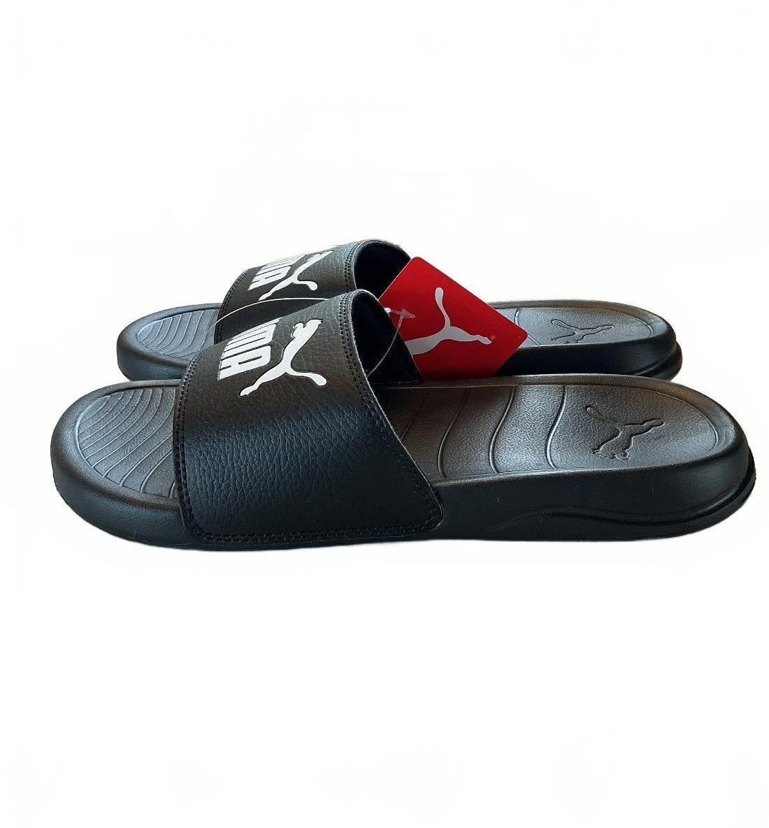 Puma Popcat 20 Men's Size 7 Black Comfortable Synthetic Slide Sandals