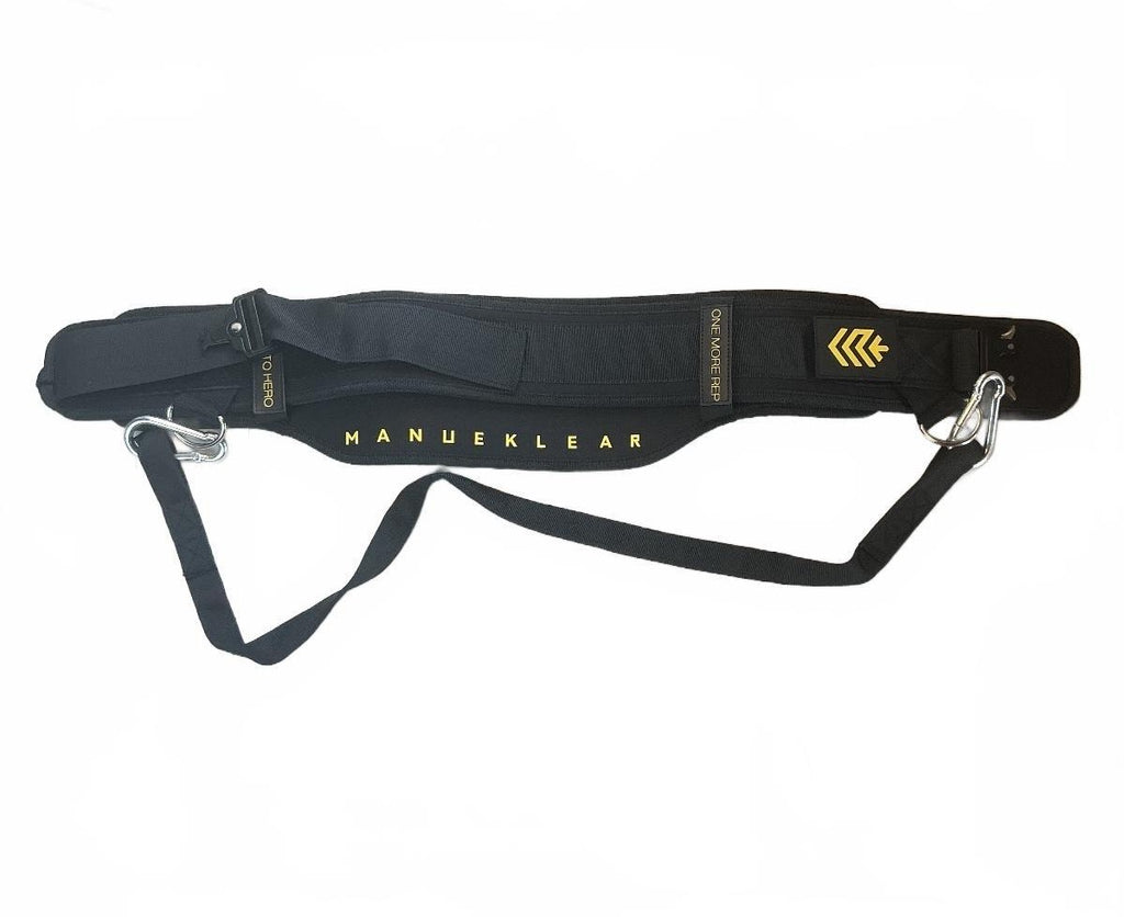 ManuKlear Adjustable Black Weight Lifting Belt Size Medium