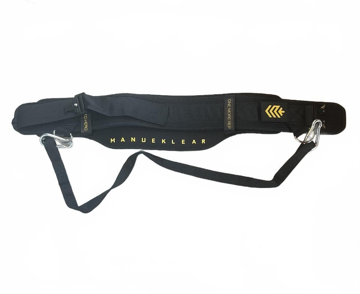 ManuKlear Adjustable Black Weight Lifting Belt Size Medium