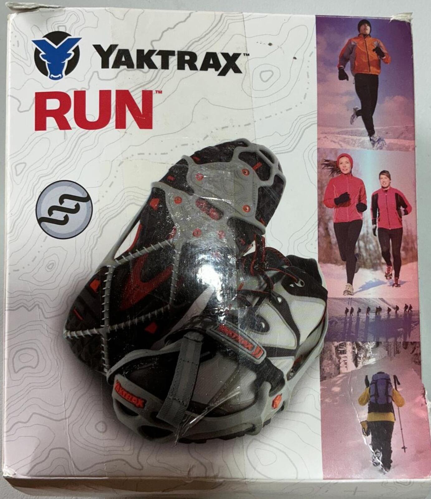 Yaktrax RUN Ice and Snow Traction Cleats Size S Grey
