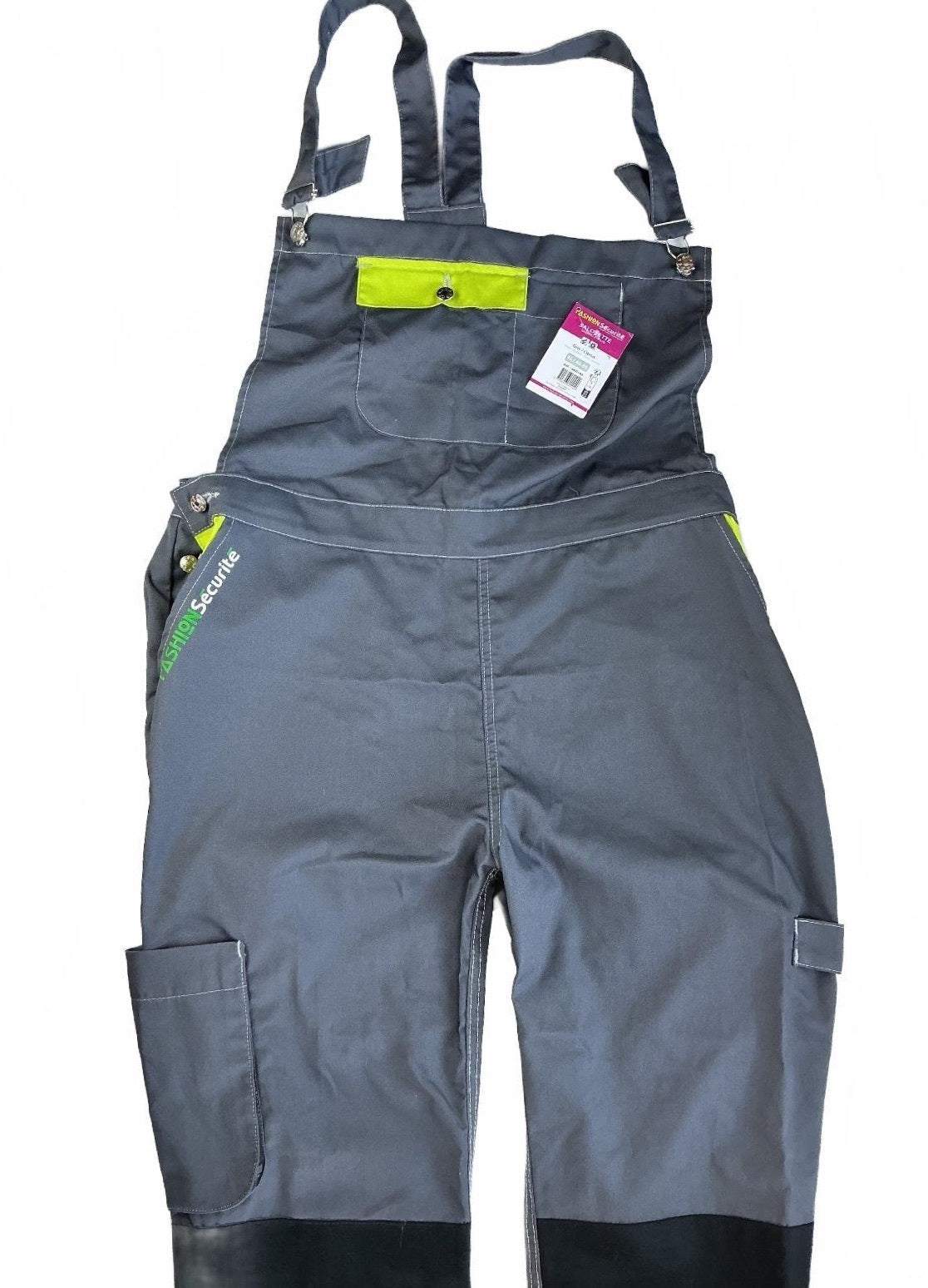 Fashion Securite Salopette Overalls XL Grey Green Durable Workwear