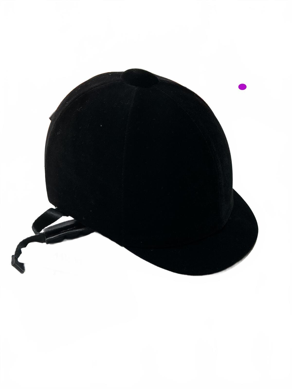 MVM Black Equestrian Helmet Size VG1 Safety Certified Stylish