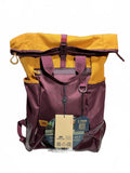 *NEW* Rivacase 25L  15.6in Water Resistant Laptop Backpack Burgundy Mustard