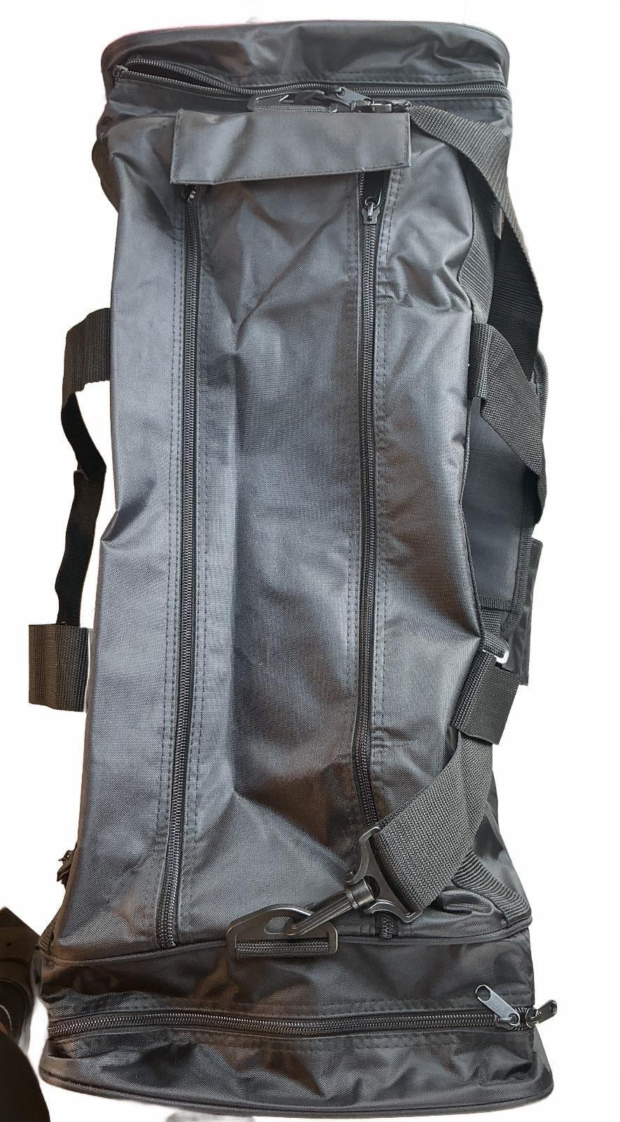 Quadra Black Large Sports Duffel Bag Size With Pockets