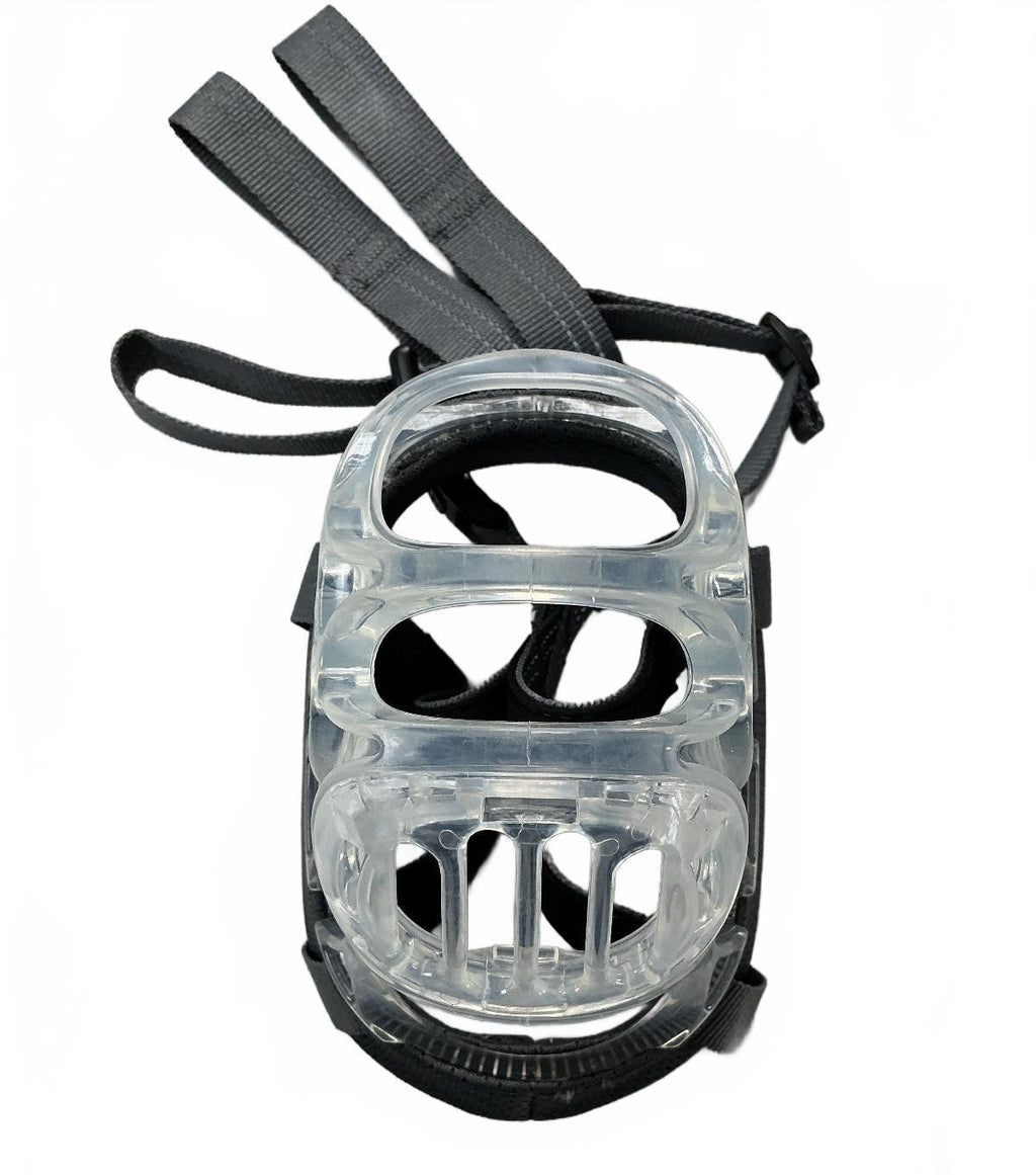 Baskerville Invisa Basket Black/Transparent Durable Dog Muzzle Size 6 Large