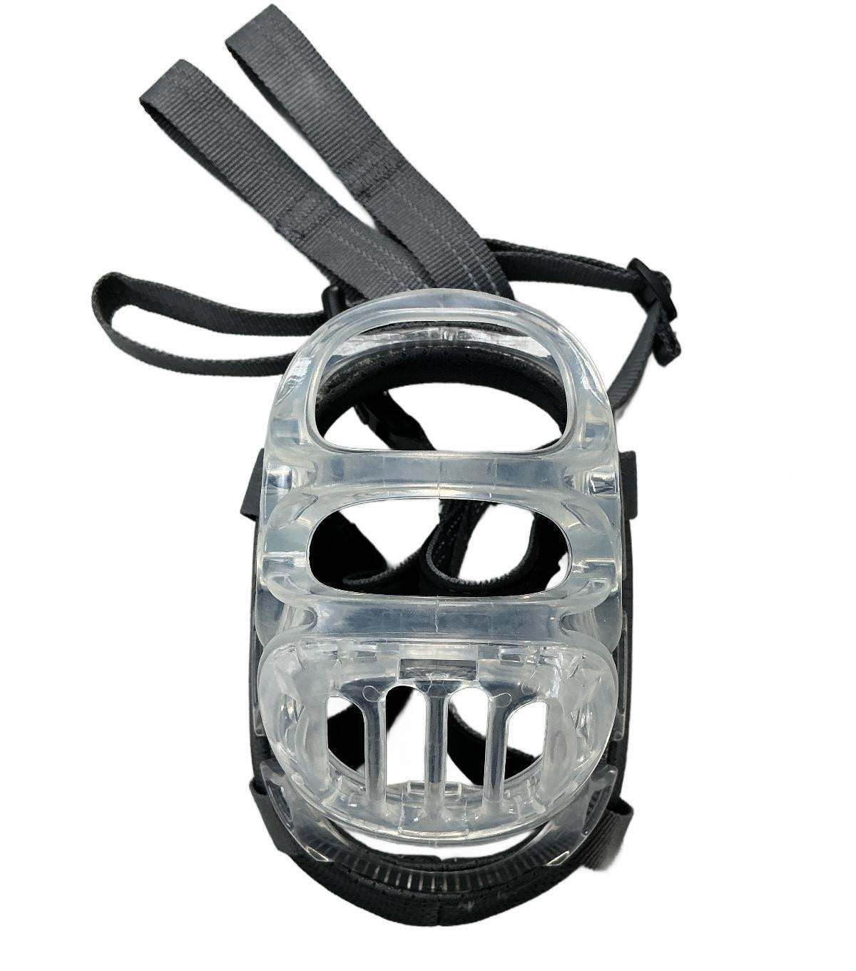 Baskerville Invisa Basket Black/Transparent Durable Dog Muzzle Size 6 Large