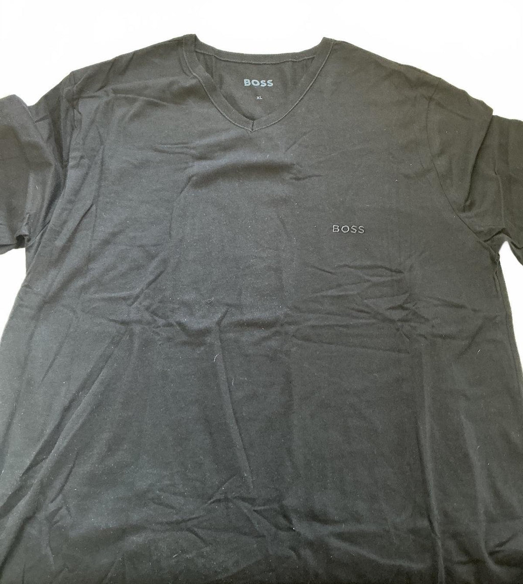 New BOSS Black, White, Grey V-Neck T-Shirt XL