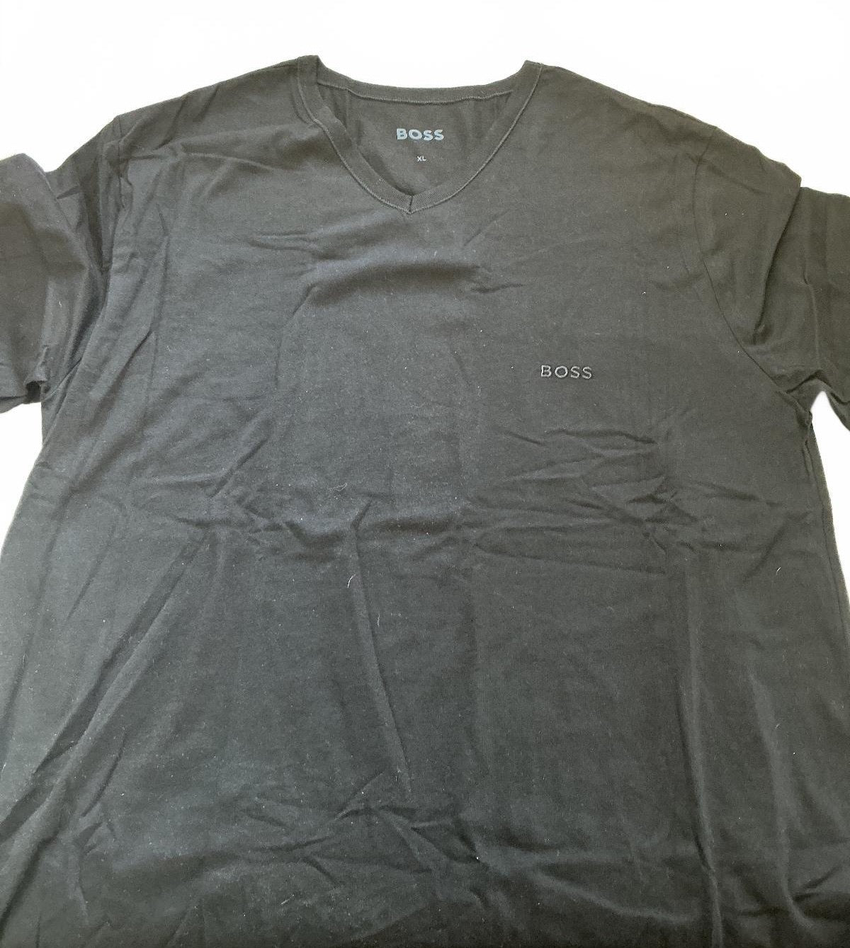 New BOSS Black, White, Grey V-Neck T-Shirt XL
