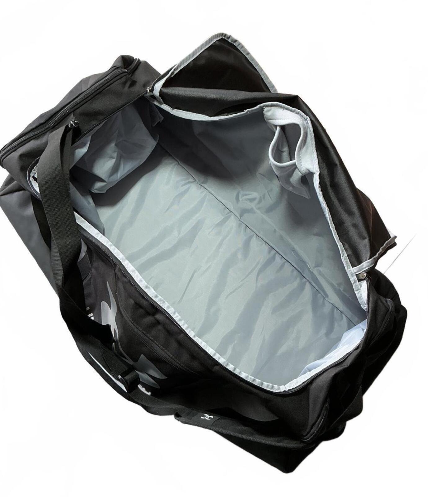 Under Armour Large Black Sports Gym Travel Duffle Bag with Shoulder Strap