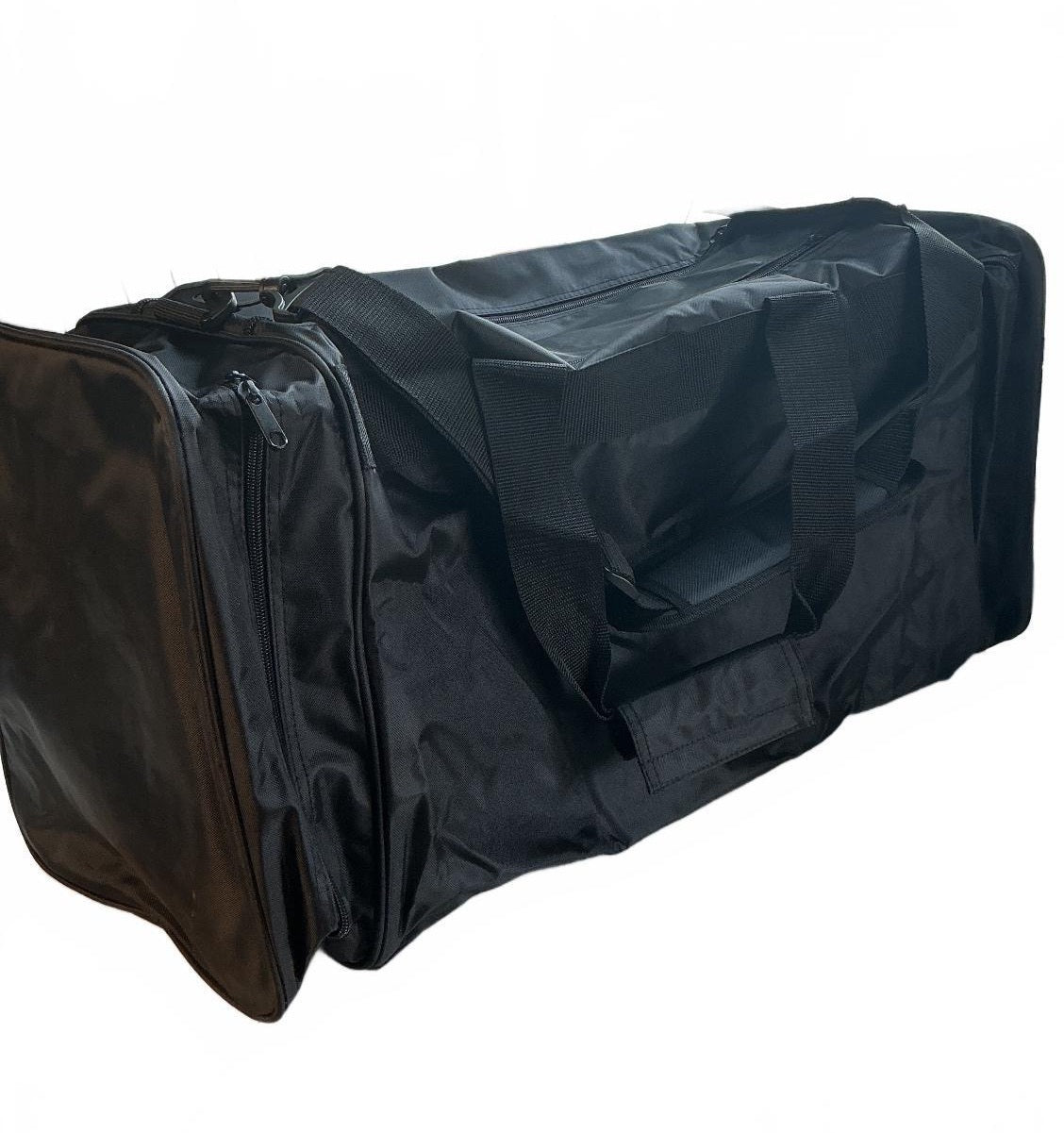 Quadra Black Large Sports Duffel Bag Size With Pockets