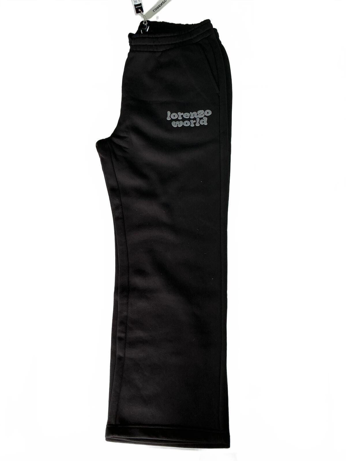 Lorenzo World Black Jogger Trousers Size Regular XL Comfortable Fit