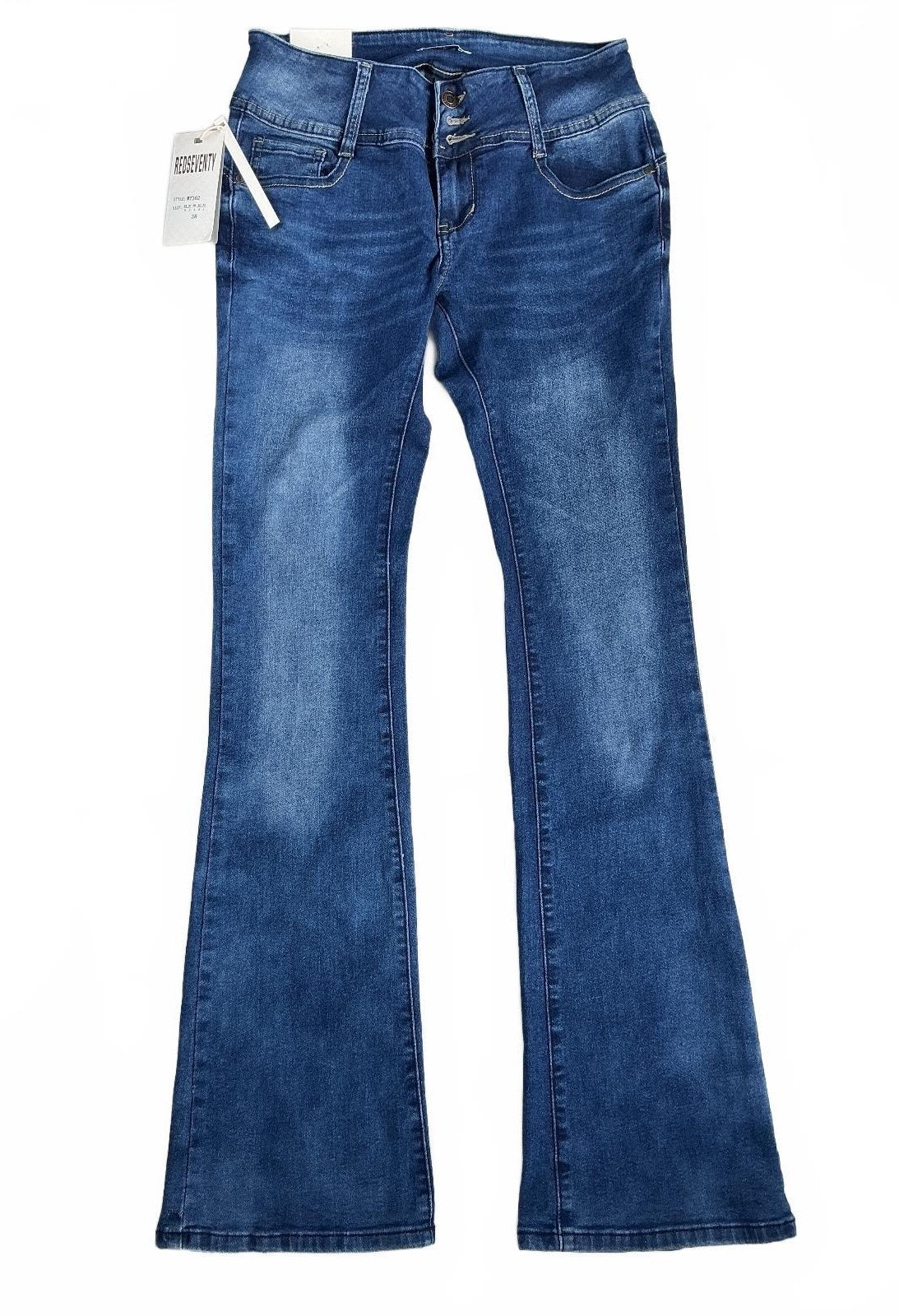 Redseventy WT362 Women's Skinny Jeans Size 38 10 UK Blue Push Up Sculpt