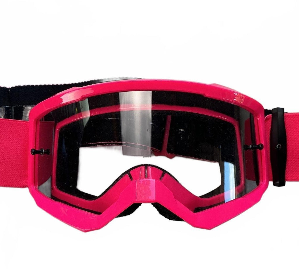 Fox Main Youth Youth Pink Clear Lens Goggles