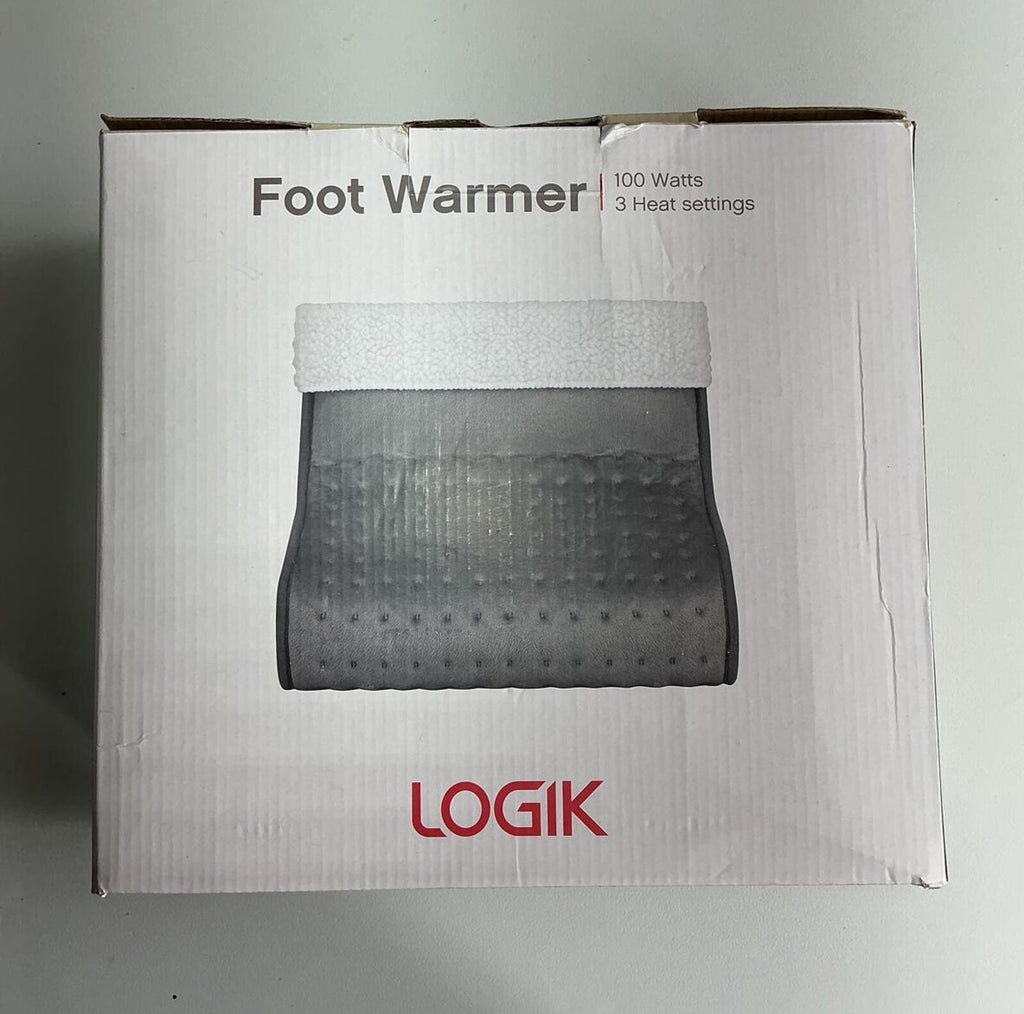 LOGIK Foot Warmer 100 Watts with 3 Heat Settings Comfortable Size