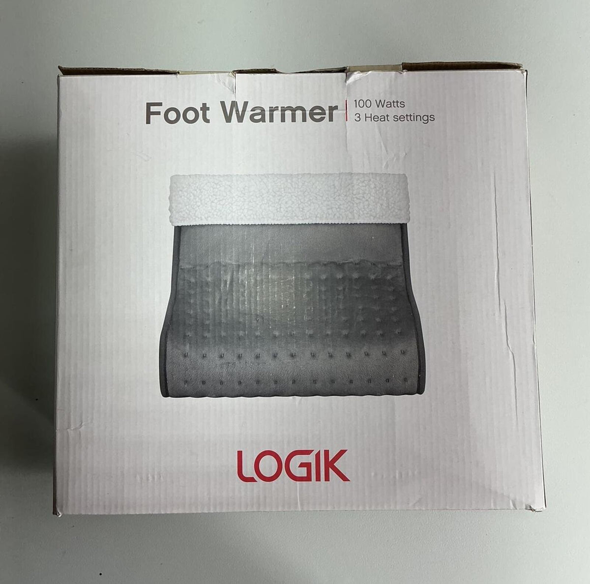 LOGIK Foot Warmer 100 Watts with 3 Heat Settings Comfortable Size
