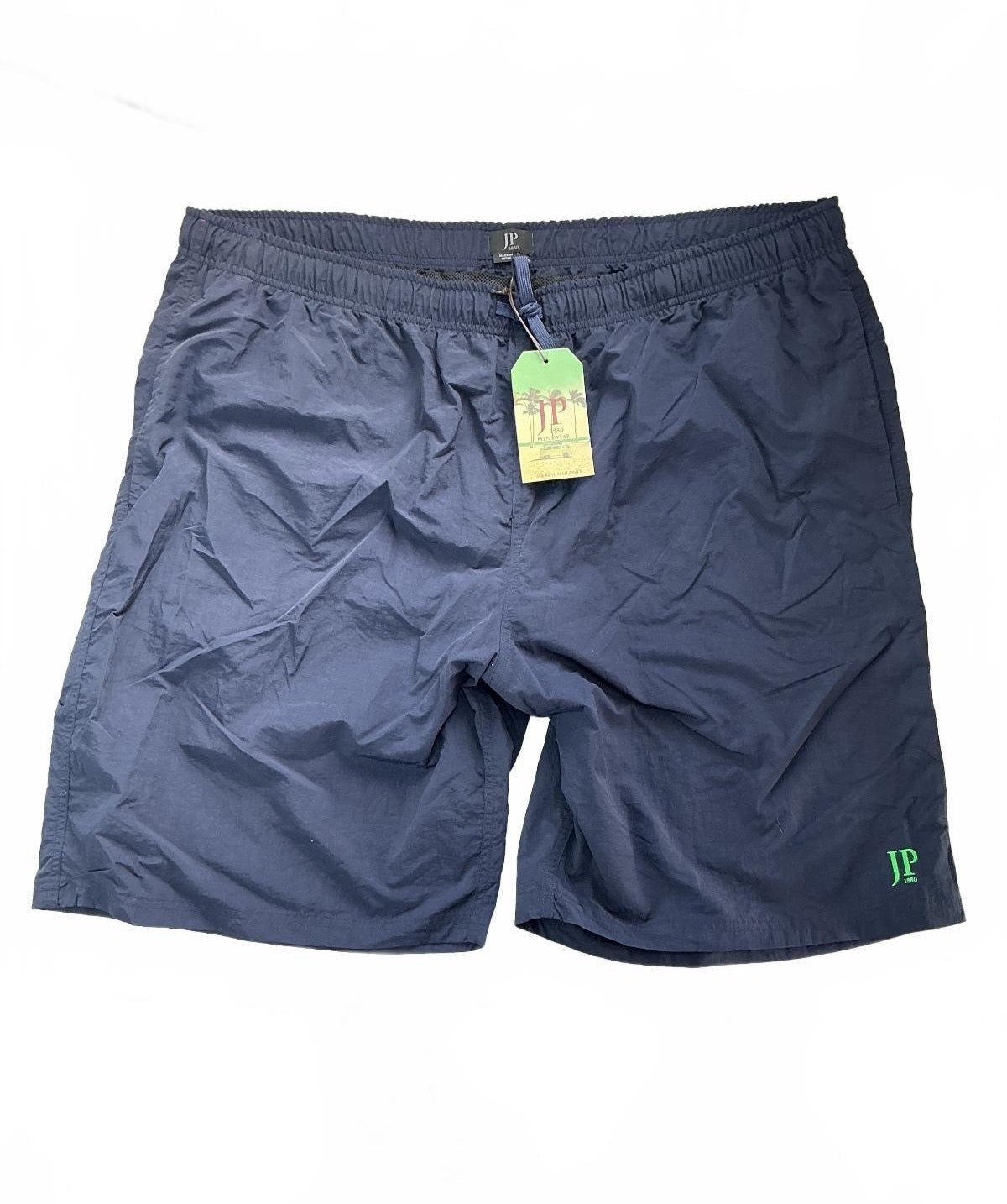 JP 1880 Menswear Swim Shorts Men 3XL Navy Blue Elastic Waist Drawstring
