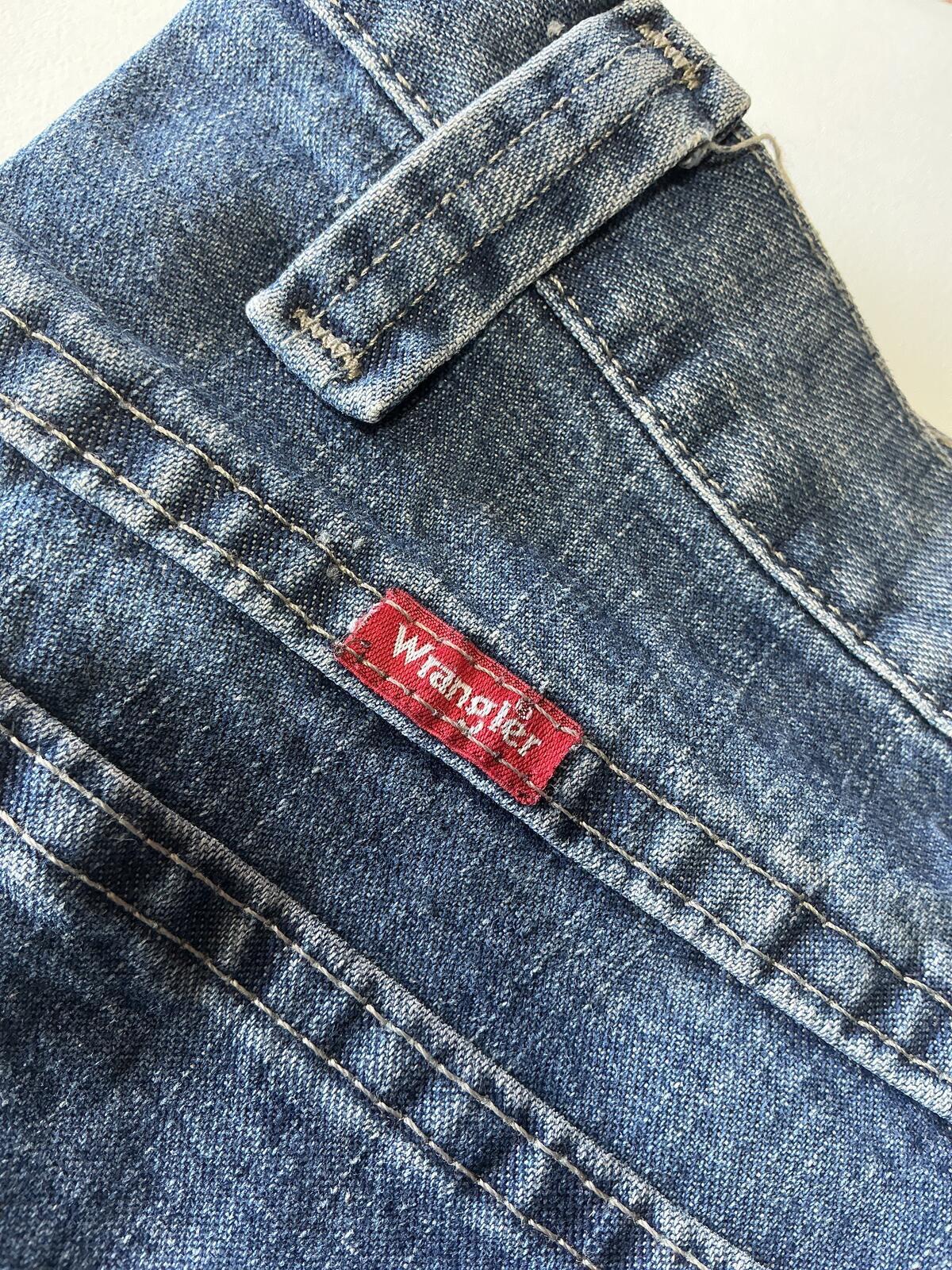 Wrangler Denim Shorts Size Waist 38 in. Classic Blue Workwear Style