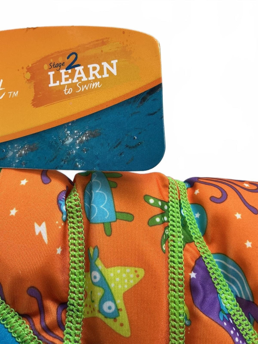 Zoggs Water Wings Vest Baby 1-2 Years Blue Orange Floatation Aid Swim