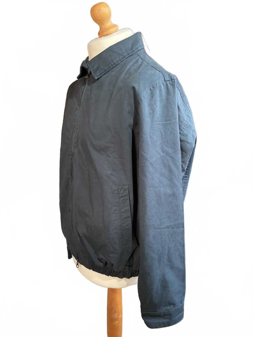 Percival Leo Harrington Navy Jacket Size L Classic Style Lightweight