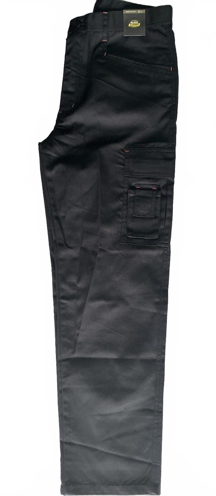 Black Hammer Workwear Men's Trousers UK 32" Waist 31" Leg Black