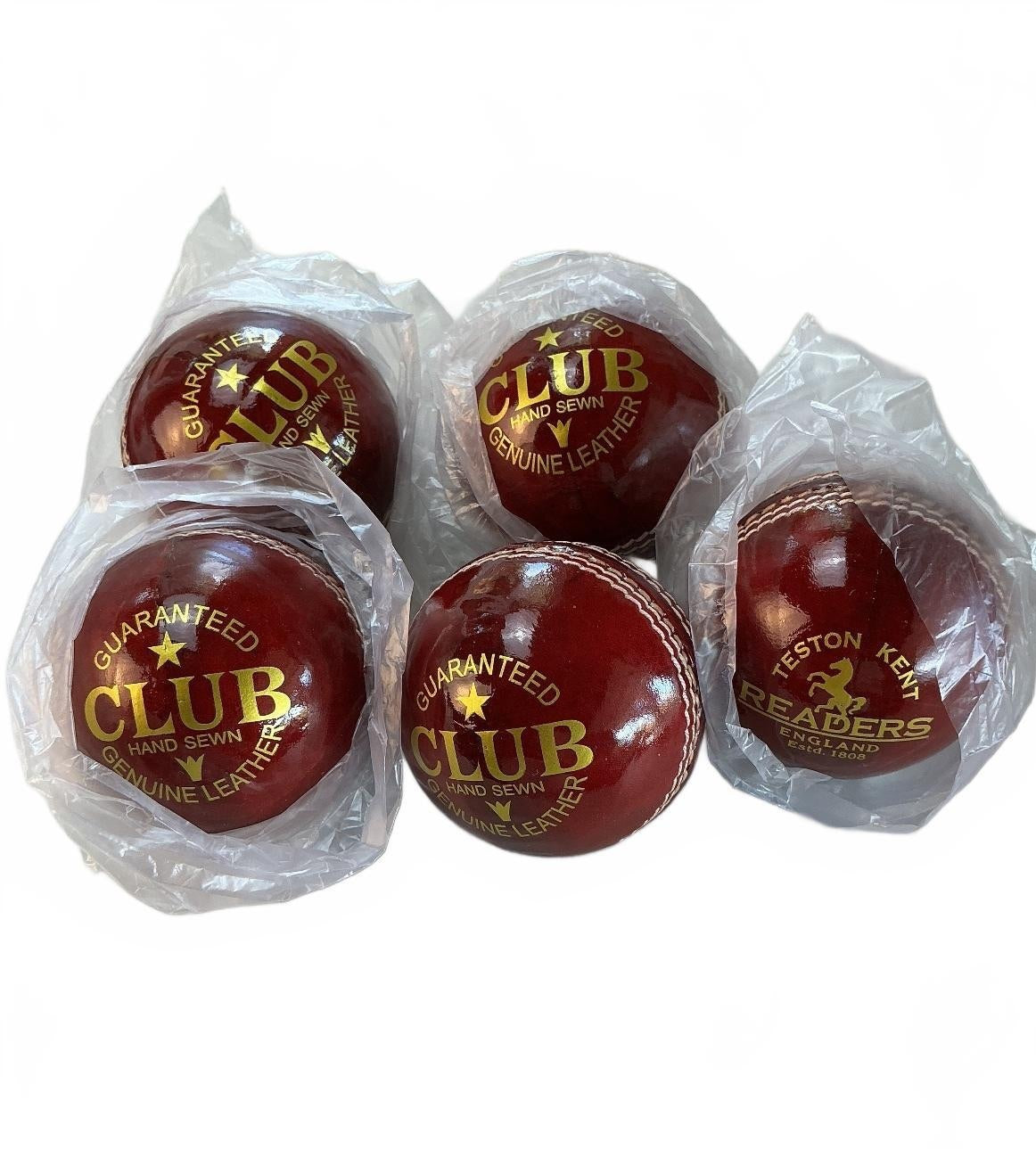 Readers Club Hand Sewn Cricket Balls Size Standard Set of 5