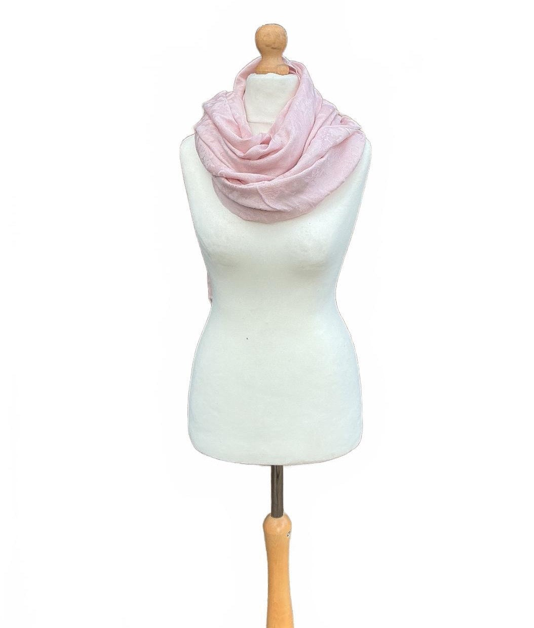 Paul Costelloe Dressage Women Scarf Pink Horse Print Jacquard Lightweight