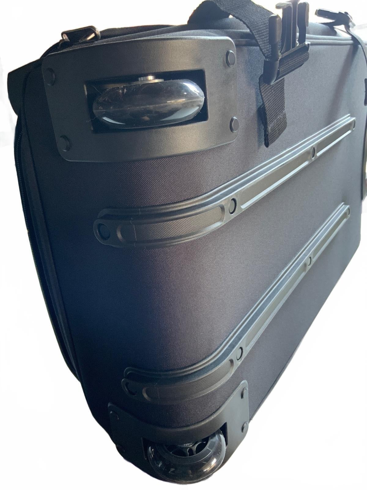 *NEW* Eastpak 78L Black Large Wheeled Travel Bag with Trolley Handle 67x35x30cm