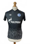 Umbro Schalke 04 Men's Football Jersey YXL Black Gazprom Official Product