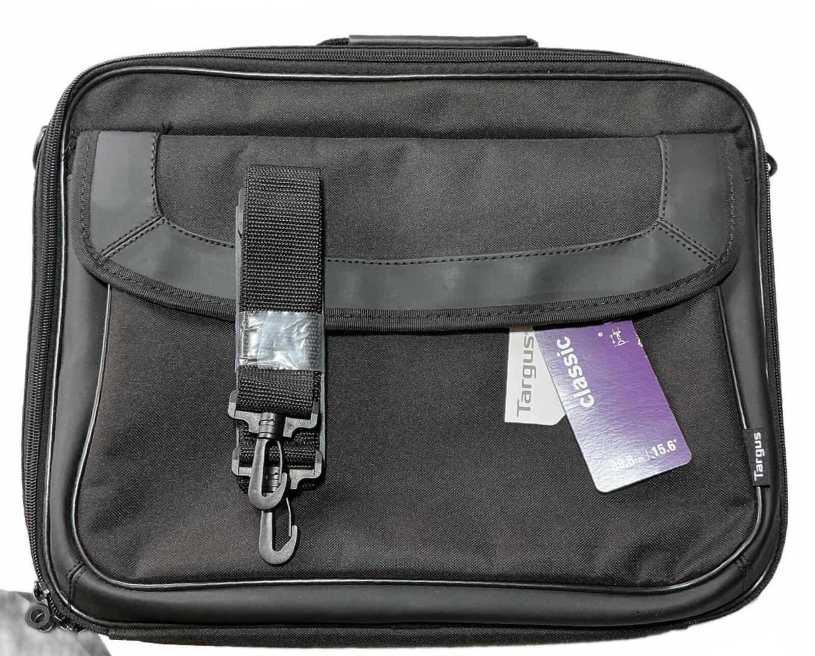 Targus Classic Black Laptop Bag Case with Handle and Front Pocket 15 Inch