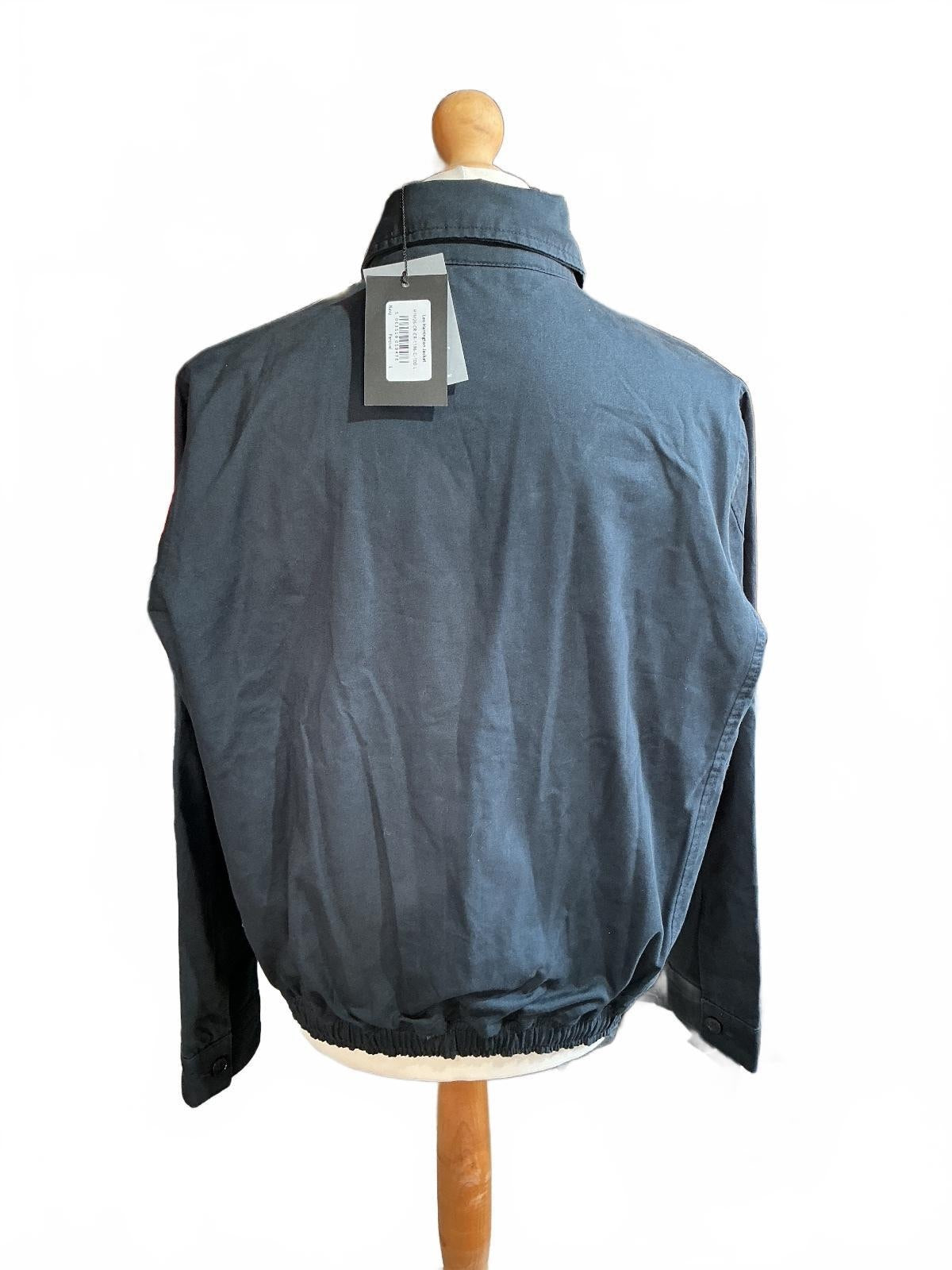 Percival Leo Harrington Navy Jacket Size L Classic Style Lightweight