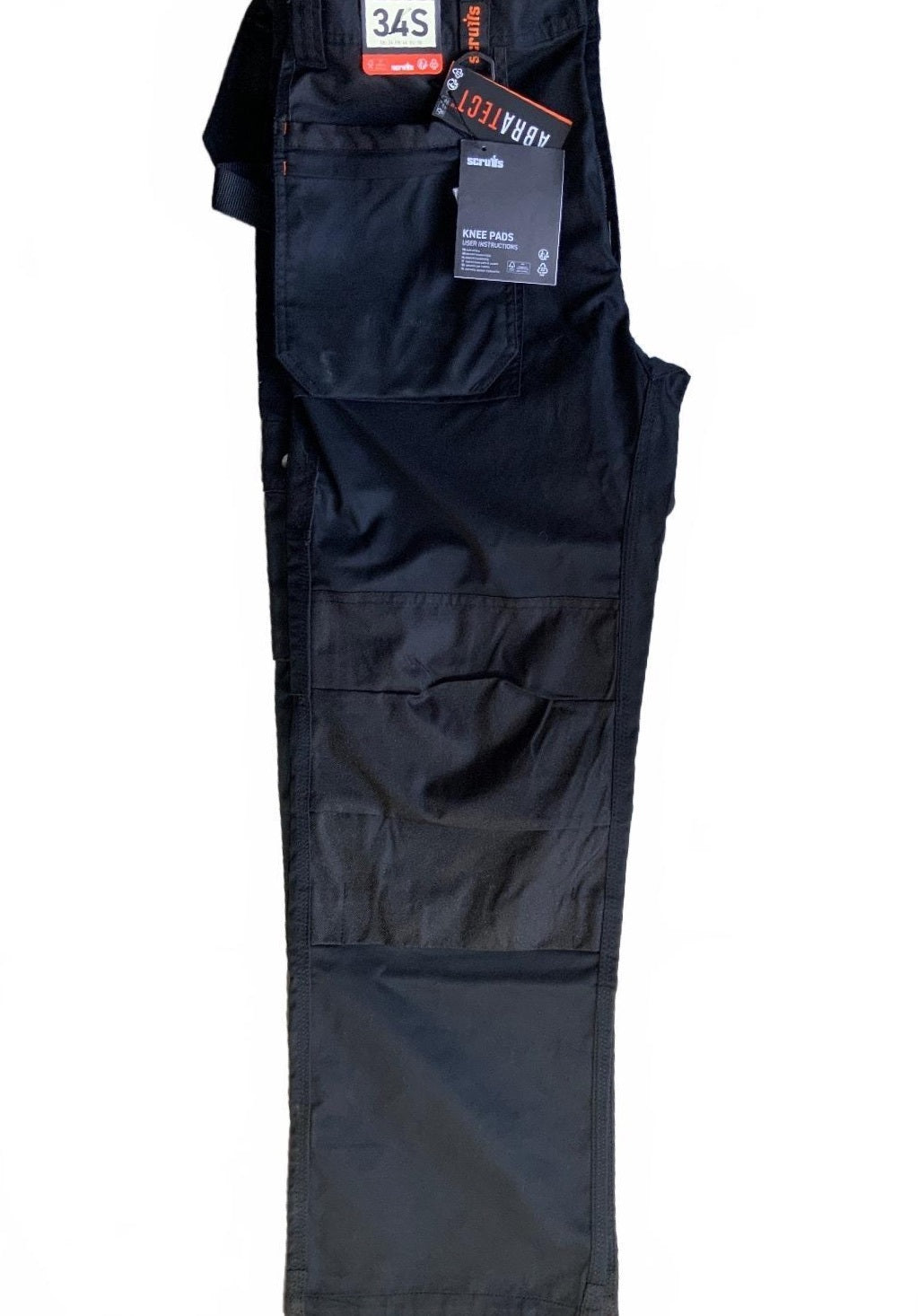 Scruffs Workwear  Plus Trousers Black Size 34S Durable Work Pants