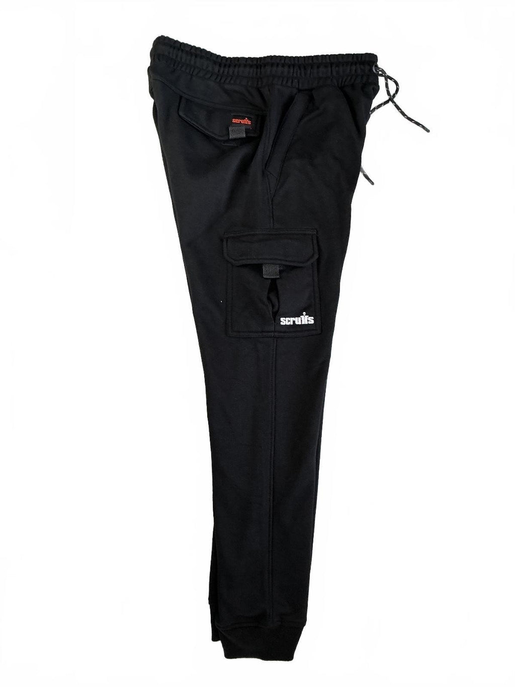 Scruffs Slim Fit Jogger Men's Medium Black Cargo Pockets Comfortable Cotton