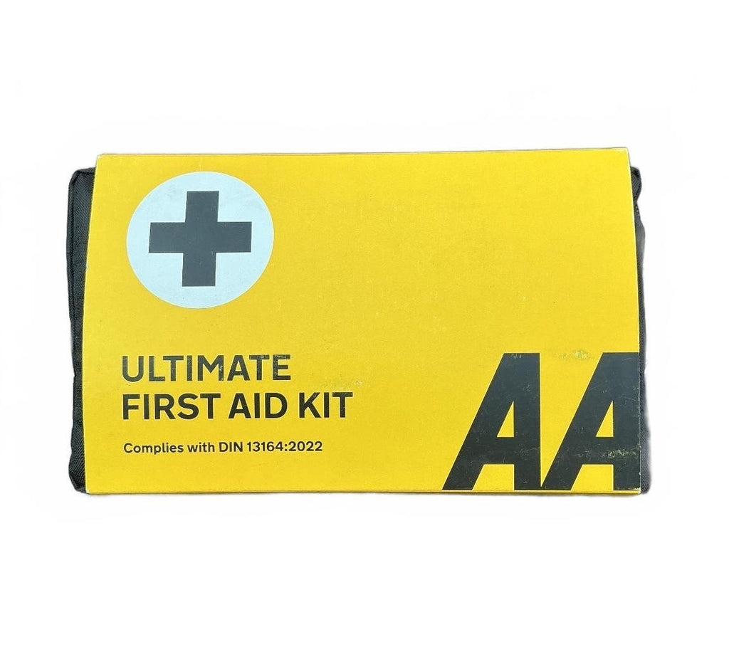 AA Ultimate First Aid Kit Black DIN 13164:2022 Emergency Essentials Case