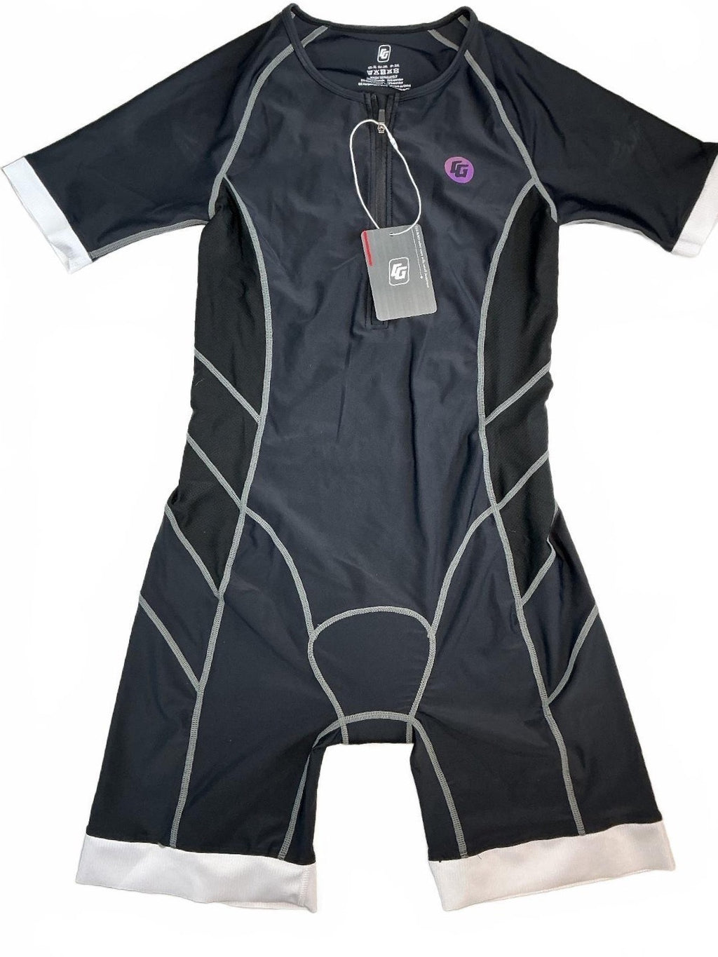 OG Triathlon Suit Men's 2XL Black High Tech Fabric Smooth Zipper