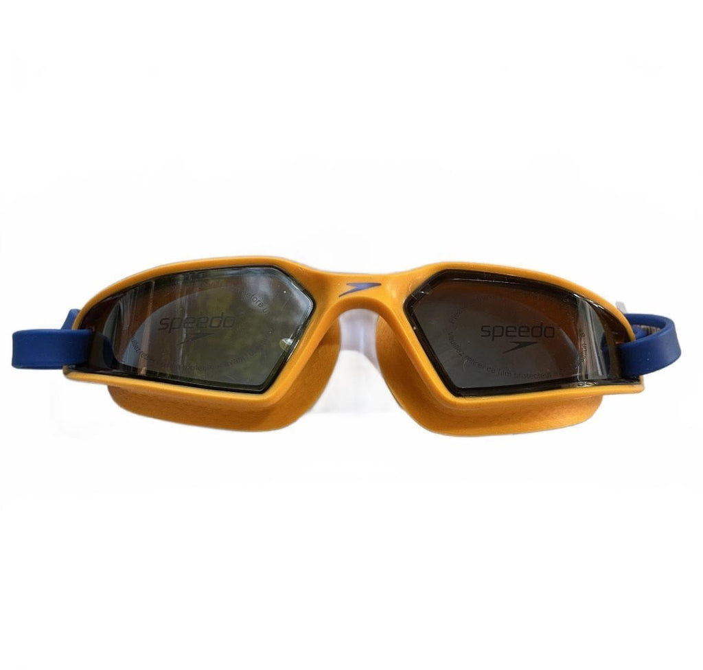*NEW* Speedo Hydropulse Junior Fitness Swimming Goggles Ages 6-12 Yellow Blue