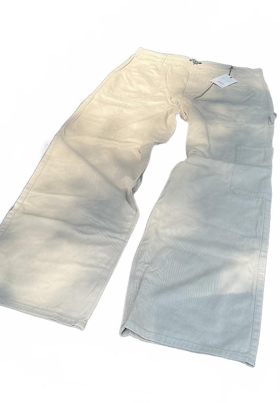 New Look Men's Carpenter Trousers Beige Size 34R Comfortable Fit