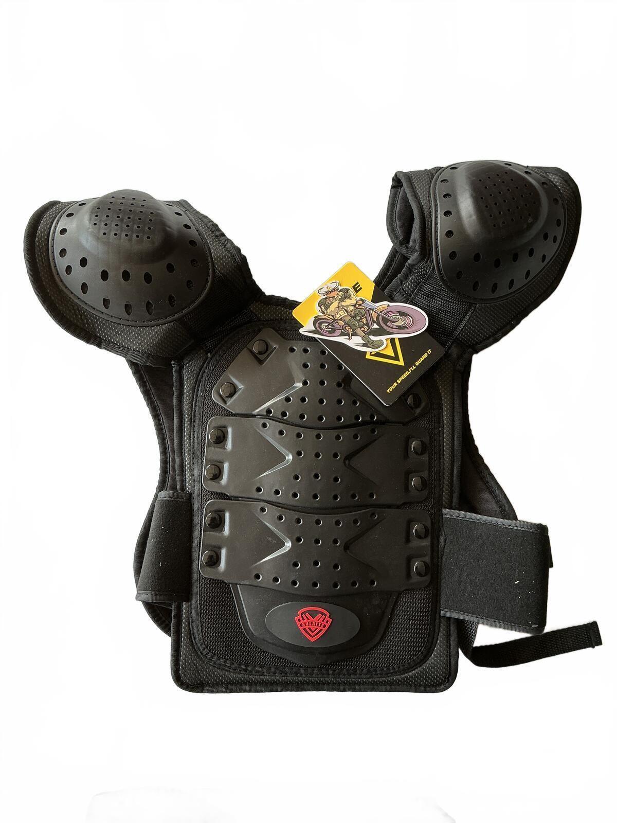 Sulaite Black Protective Motorcycle Body Armour Vest Size Small