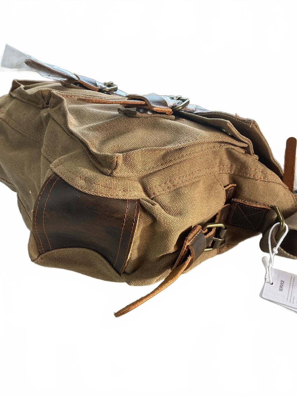 Fandare Brown Canvas Messenger Bag Size Medium